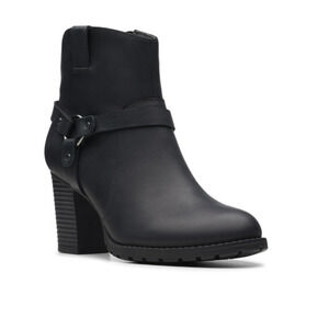 Clarks VERONA ROCK Womens Leather Pointed Toe Ankle Boots Size 7 M